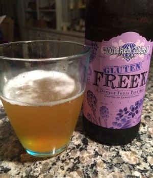 gluten freek gluten-removed beer bottle and glass