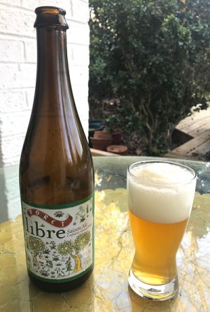Forêt Libre Siason Ale poured in a in glass