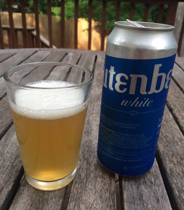 Glutenberg White review - glass and can