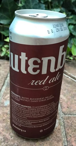 Can of Glutenberg Red Ale- Gluten free Beer