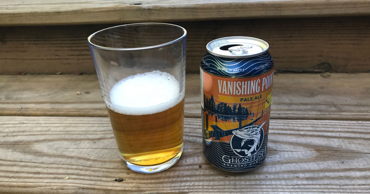 Glass of Ghostfish's Vanishing Point pale Ale